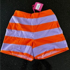 silka emma shorts in orange/purple new with tags